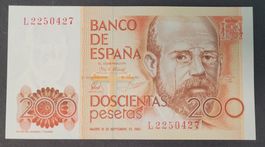 200 PESETAS / SPANIEN 1980 (BANKFRISCH)
