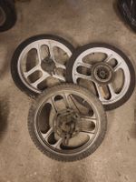 3x Grimeca 16" Gussfelgen (2x Hinten, 1x Vorne)