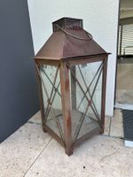 *** Grosse Laterne aus Eisen und Glas - wunderschön ***