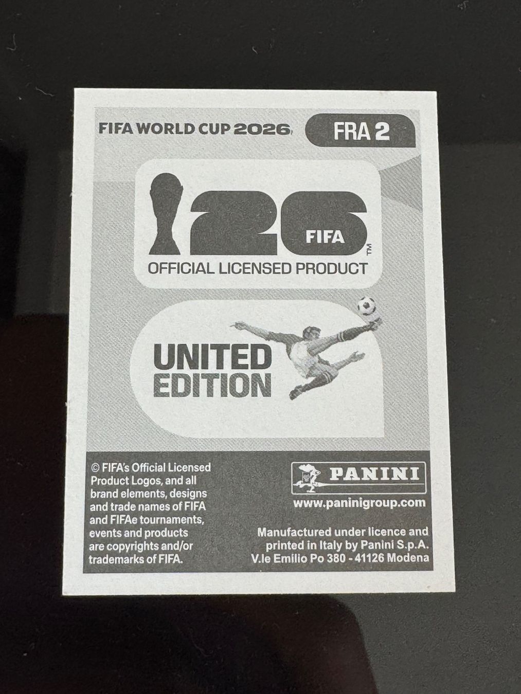 Panini Carte collezionabili: FRA 2 Panini FIFA World Cup WM 2026 – Nuovo e nell'imballaggio originale da Zürich venduto da wtpooh 1