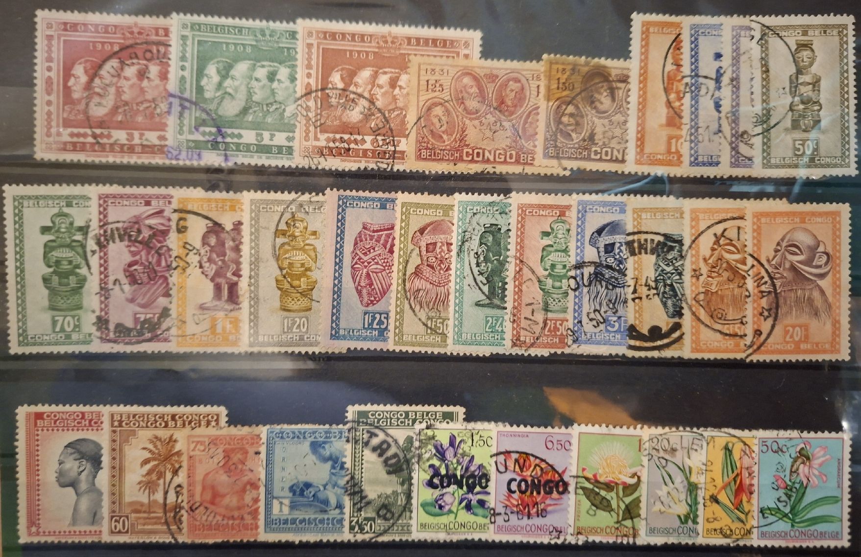 Tutti i francobolli: Belgisch - Congo Motiv Marken  – Usato da Balgach venduto da SIMEON27 1