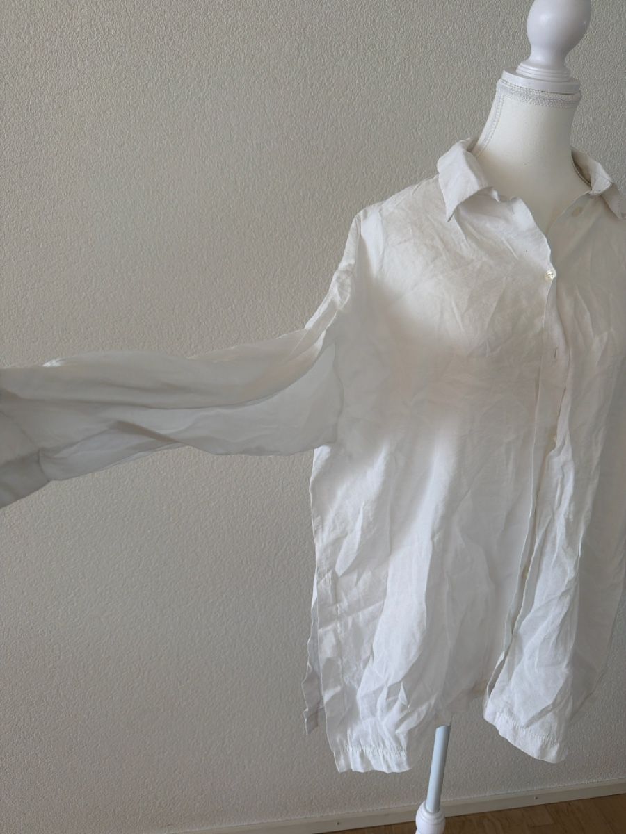 Blusen: Weisse Oversize-Leinenbluse Gr. L – Longbluse – Neu (gemäss Beschreibung) aus Effretikon von MaisonNade 1