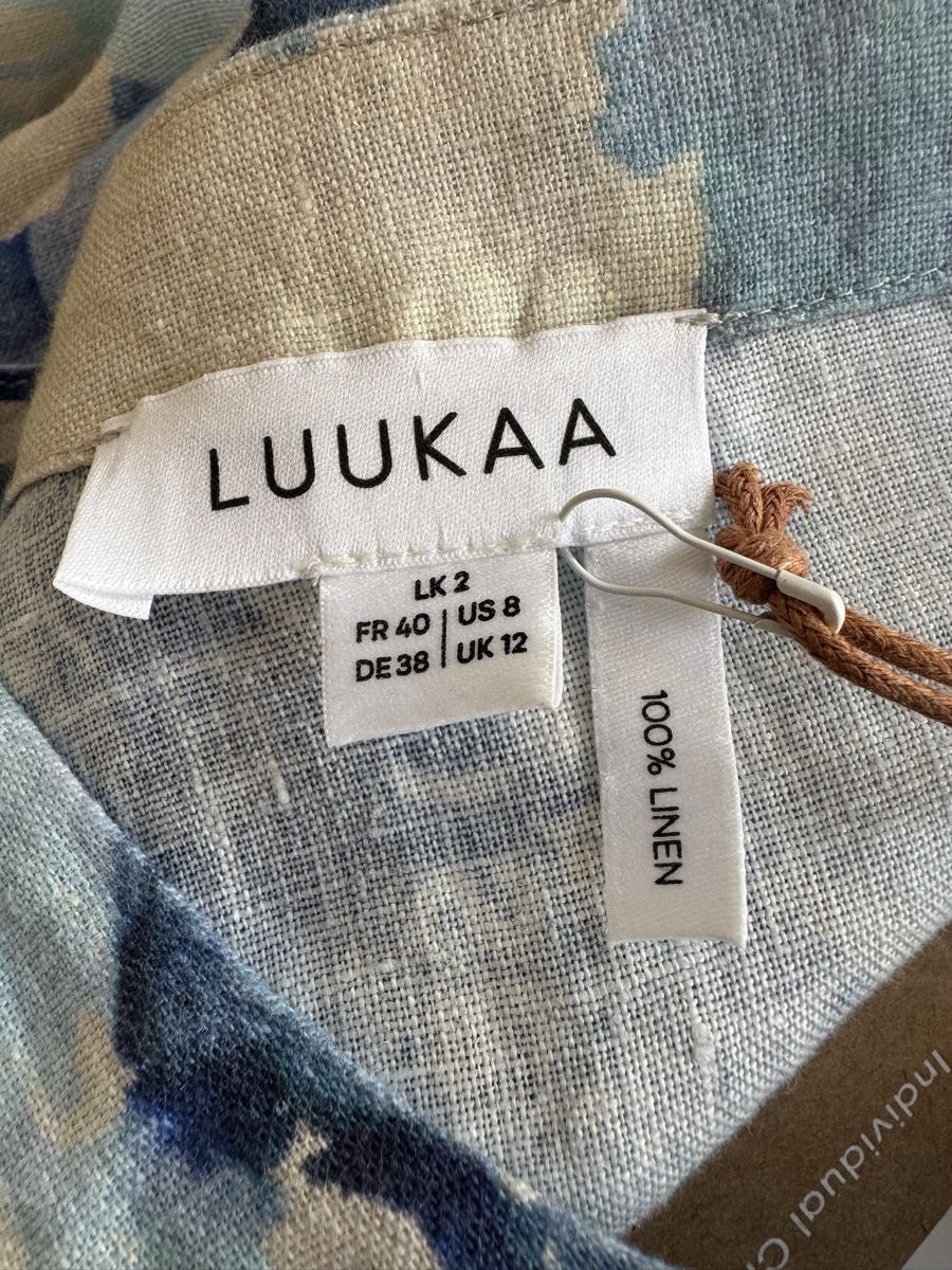 Luukaa Vestiti: Luukaa robe 100% lin bleu et blanc, taille 40 – Nuovo e nell'imballaggio originale da Morges venduto da sandy069 4