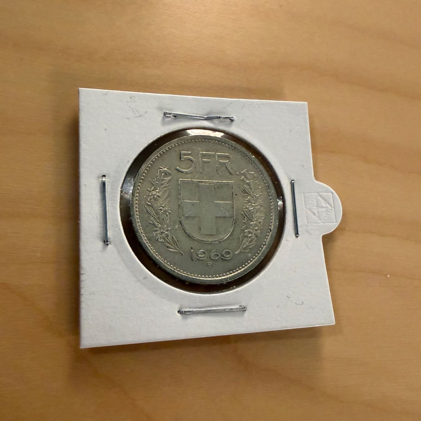 Tutti le monete: Schweizer Silbermünze 5 Franken 1969 – Usato da Wädenswil venduto da NicolaGB