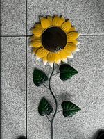 Gartenstecker aus Metall in Sonnenblumen-Optik