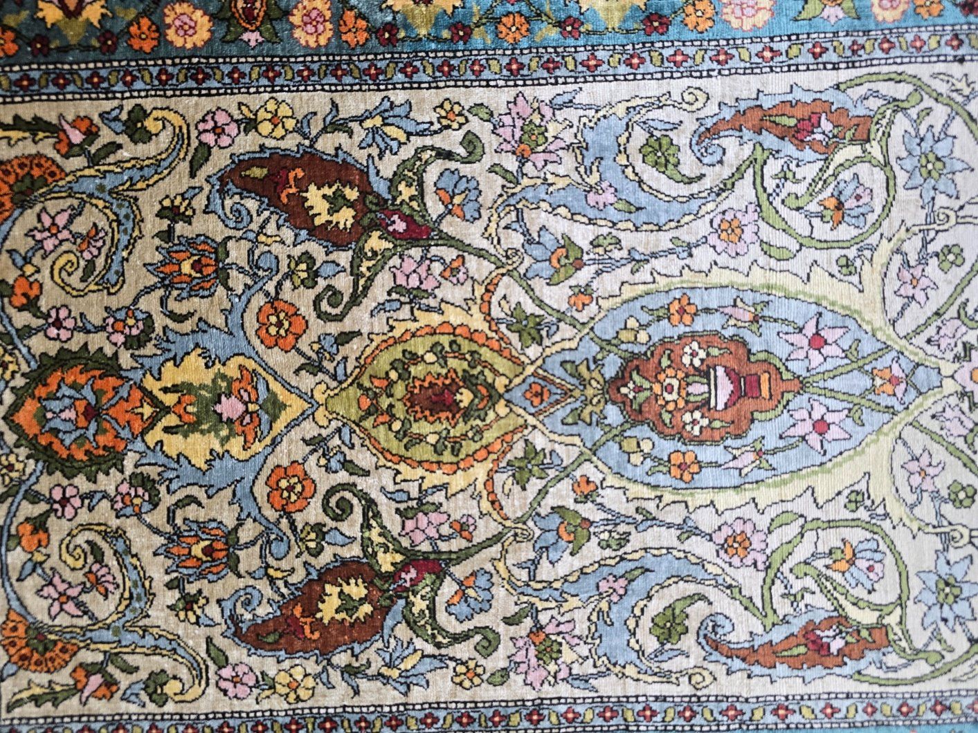 Tappeti: Wunderschöner echt alter originaler Hereke Seidenteppich 60x – Usato da Kriens venduto da atlas2014 8
