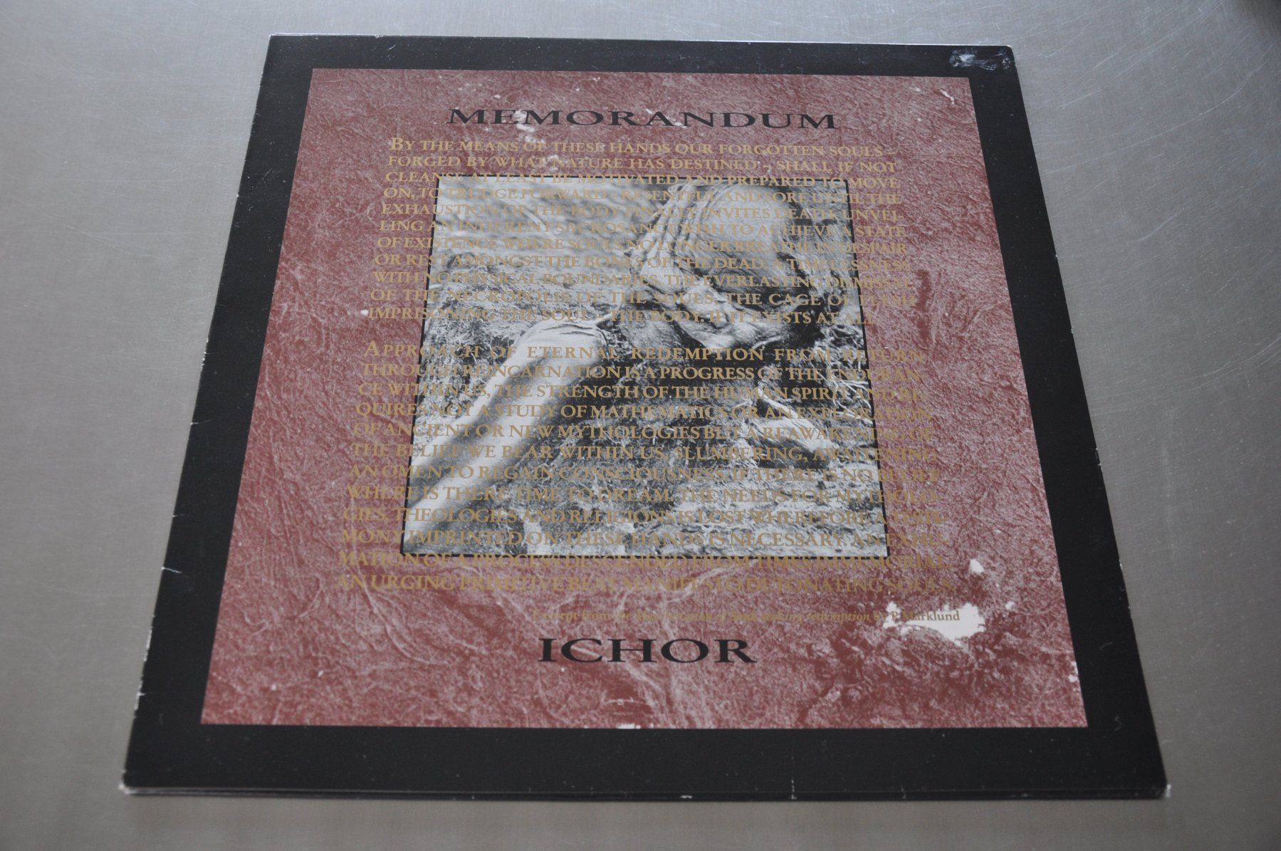 Dischi in vinile: MEMORANDUM 12 ICHOR - INDUSTRIEL - COLD MEAT INDUSTRY !!! – Usato da Sion venduto da jaipur1401