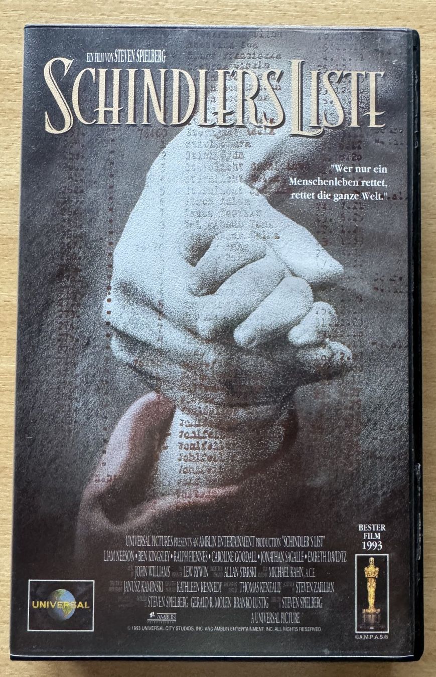 Alle VHS: SCHINDLERS LISTE - VHS - ab einem Franken – Gebraucht aus Diepoldsau von preisparadies-ch