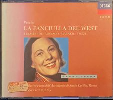 2 CDs Puccini • La Fanciulla del West • Renata Tebaldi