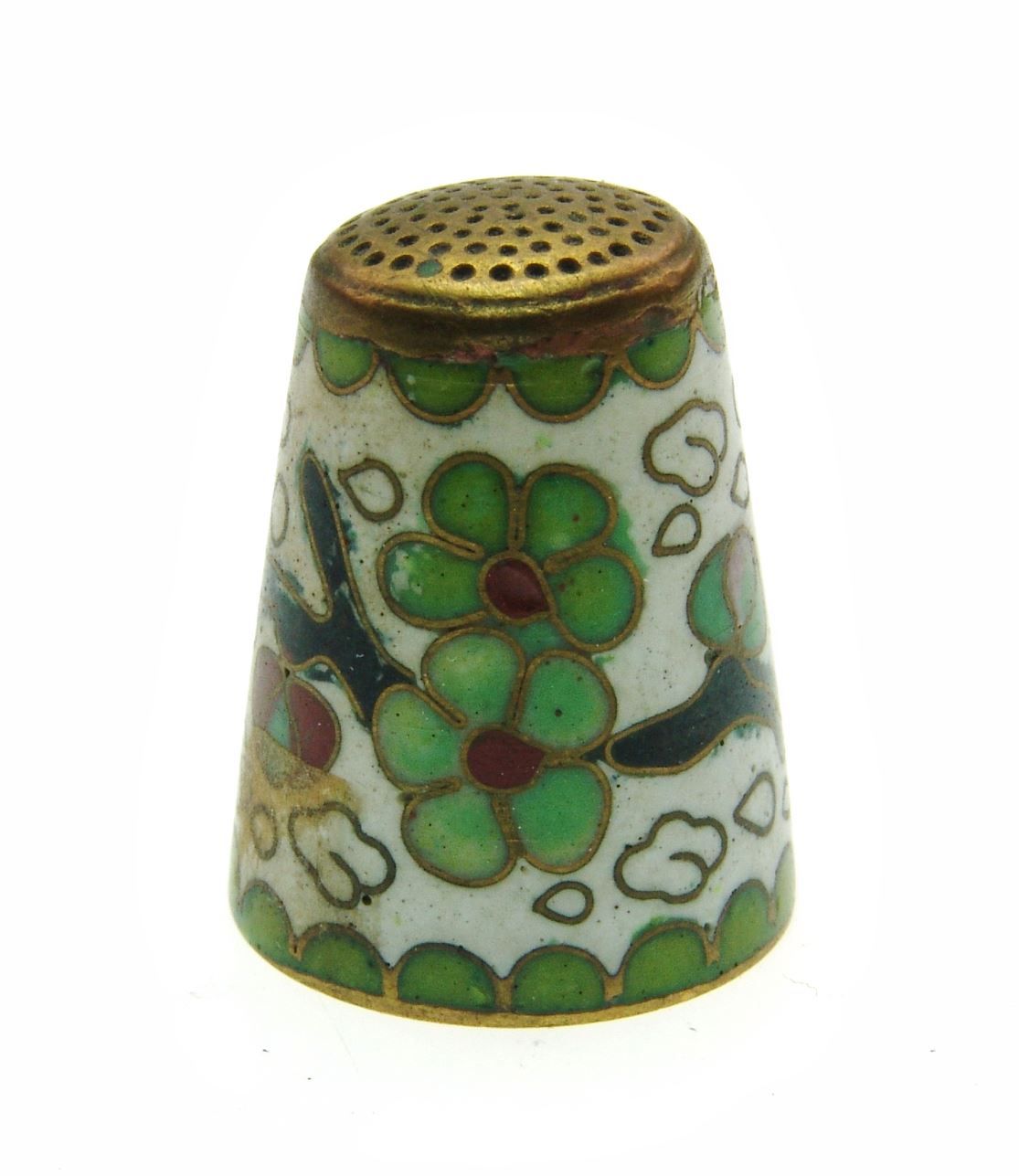Ditali: Fingerhut mit Blumenmotiv (3) – Usato da Langenthal venduto da Sherkaan