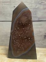 Amethyst-Achat Obelisk 370g