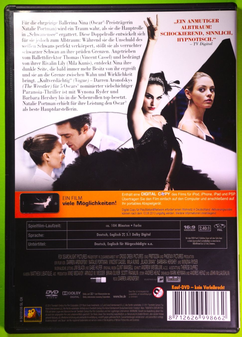 Alle DVDs: BLACK SWAN - SCHOCKIEREND - SINNLICH - HYPNOTISCH ! – Neu (gemäss Beschreibung) aus Luzern von piro12 1