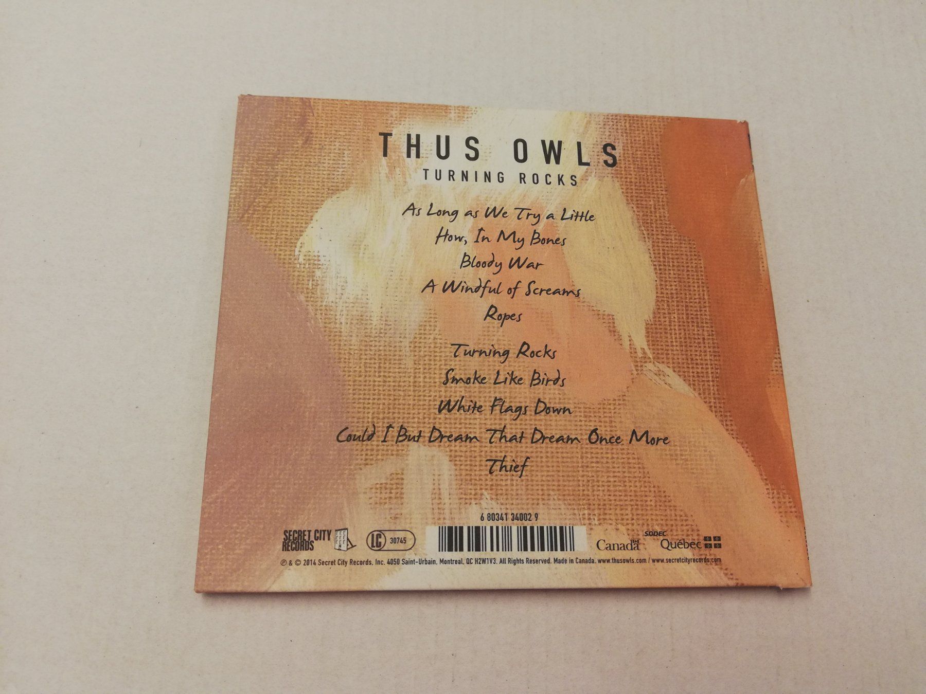 CD: THUS OWLS - TURNING ROCKS – Usato da Bern venduto da Vinylsound.ch 1