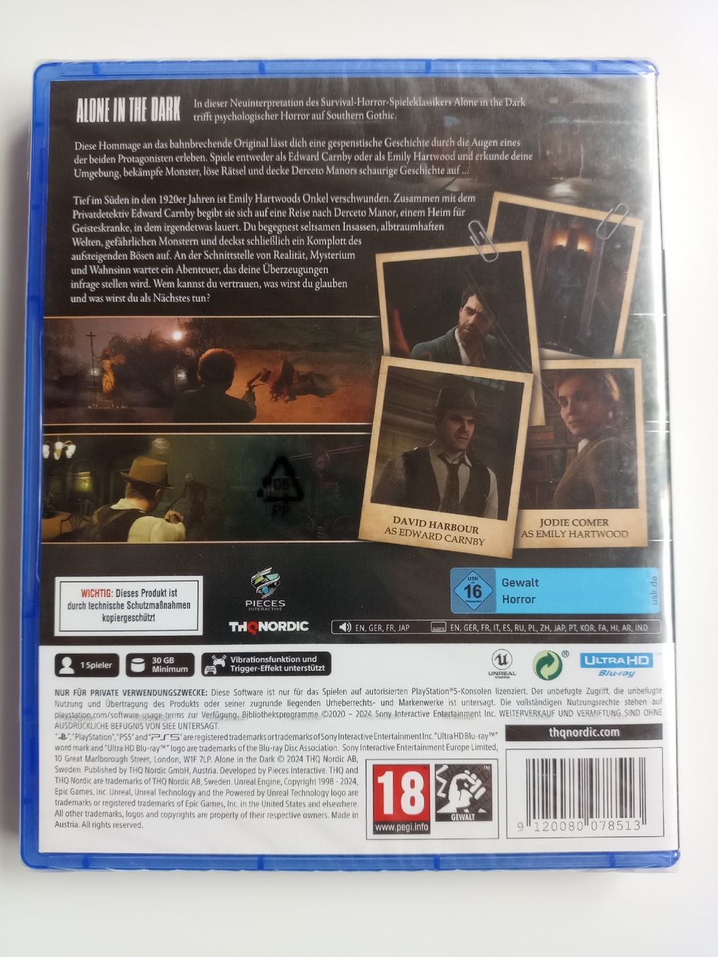 Giochi: Alone in the Dark - PS5, NEU – Nuovo e nell'imballaggio originale da Spiez venduto da egonolsen 1