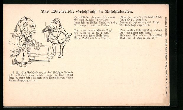 Cartes postales: Das Bürgerliche Gesetzbuch in Ansichtsk – D'occasion à Berlin par bartko-reher