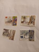 Lot de 4 timbres rares - Île Christmas - Arbres tropicaux