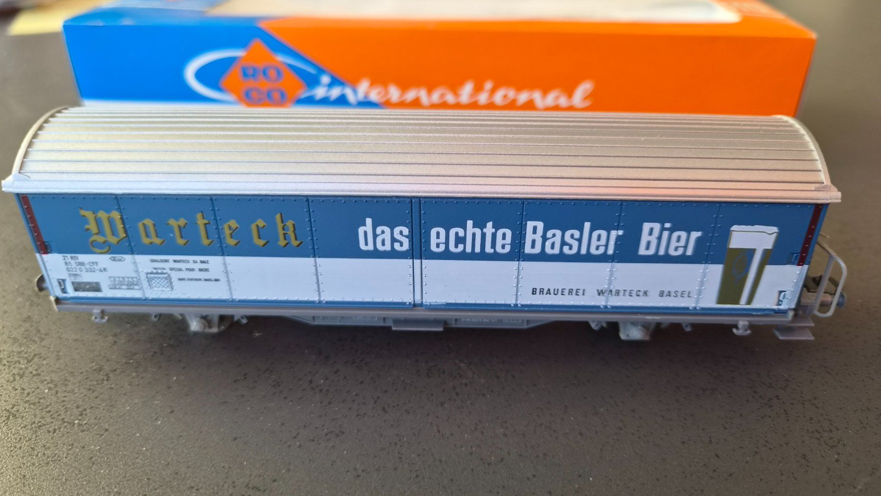 Roco Modellini di ferrovie: Roco 4340F Hbis Warteck H0 DC OVP – Nuovo e nell'imballaggio originale da Huttwil venduto da Tgv03