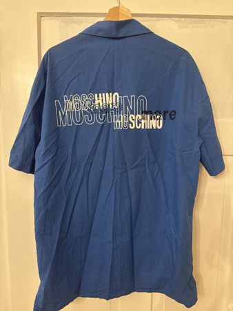 Moschino Mare Herren Hemd, Blau, Gr. M (48) - Top Zustand!