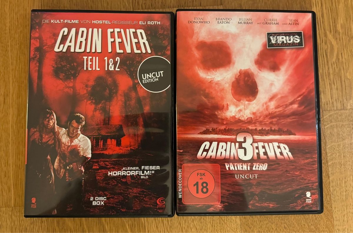 Tutti i DVDs: DVD: Cabin Fever 1-3 – Usato da Belp venduto da Smiley90