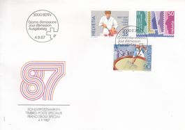 1987 750-52 Schweizer Metzgermeister Milchwirtschaft FDC