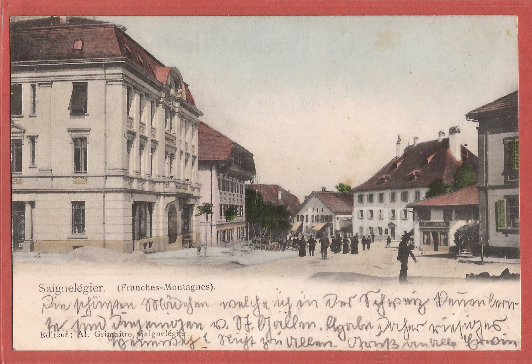 Cartoline postali: Saignelégier - 1905 – Usato da Fislisbach venduto da Porano