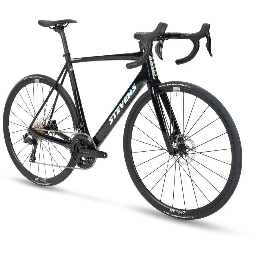 Stevens Biciclette: Stevens Izoard 105 Di2 Galaxy Black 54cm 2025 – Nuovo e nell'imballaggio originale da Giubiasco venduto da cattaneo