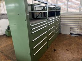 grosser Lista Schubladenstock-Wand mit 18 Schubladen