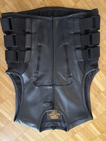 Motorrad Lederweste Milwaukee aus New York Top Qualität 