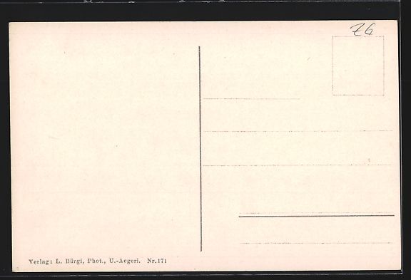 Cartes postales: AK Ober-Aegeri, Teilansicht mit Kirche – D'occasion à Berlin par bartko-reher 1