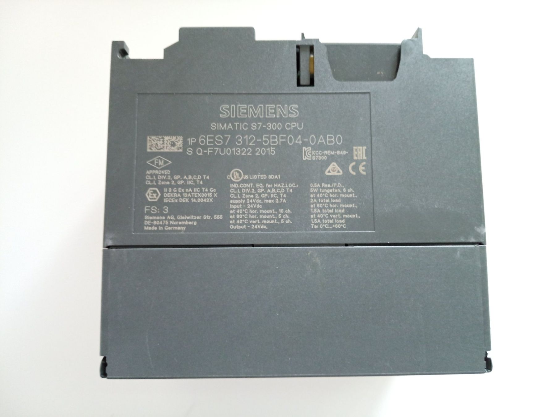 Siemens Componenti elettronici: Siemens SIMATIC S7-300 CPU 312C / 6ES7312-5BF04-0AB0 – Usato da Ufhusen venduto da HKSC 2
