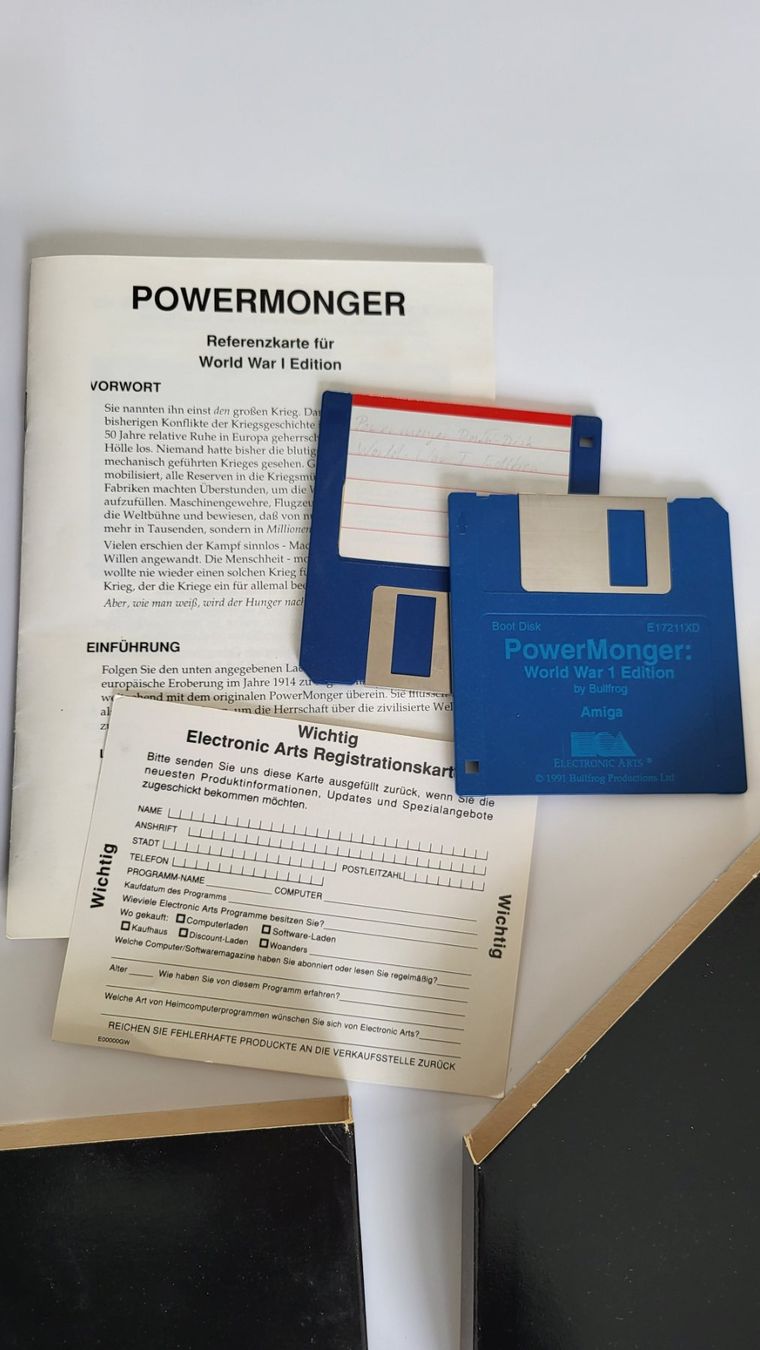 Giochi: Amiga Spiel - Powermonger World War 1 Edition - Big Box – Usato da Rosshäusern venduto da West66 5