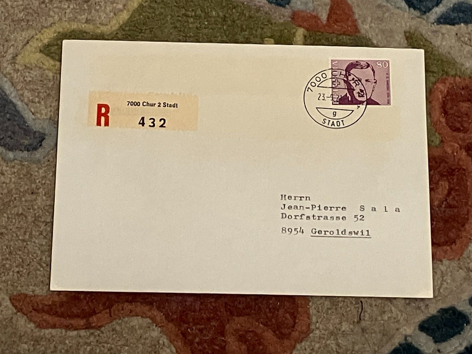 Buste & buste per spedizione: CH FDC  Einschreiben Vierer Block 1971 – Usato da Koblenz venduto da Markenhimmel