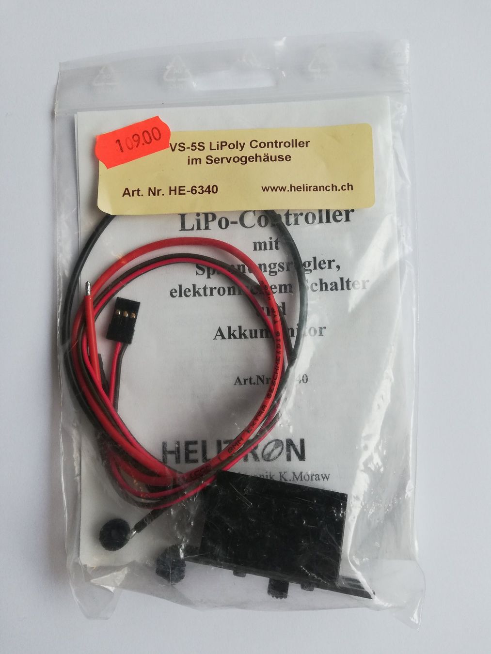 Modellismo RC: Lipo-Controller Helitron – Nuovo e nell'imballaggio originale da Flüh venduto da AMS-Modellbau