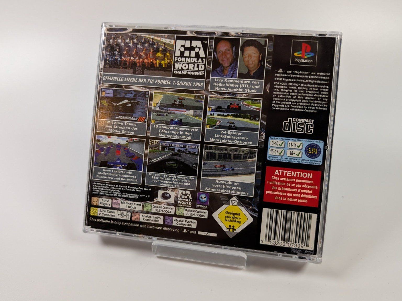 Sony Giochi: Formel 1 98 - Playstation 1 - PS1 – Usato da Ostermundigen venduto da TradeLab 1