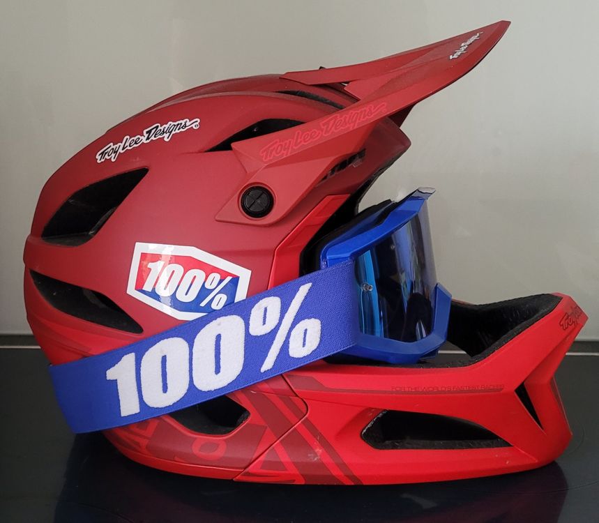 Downhill Helm Mit Brille