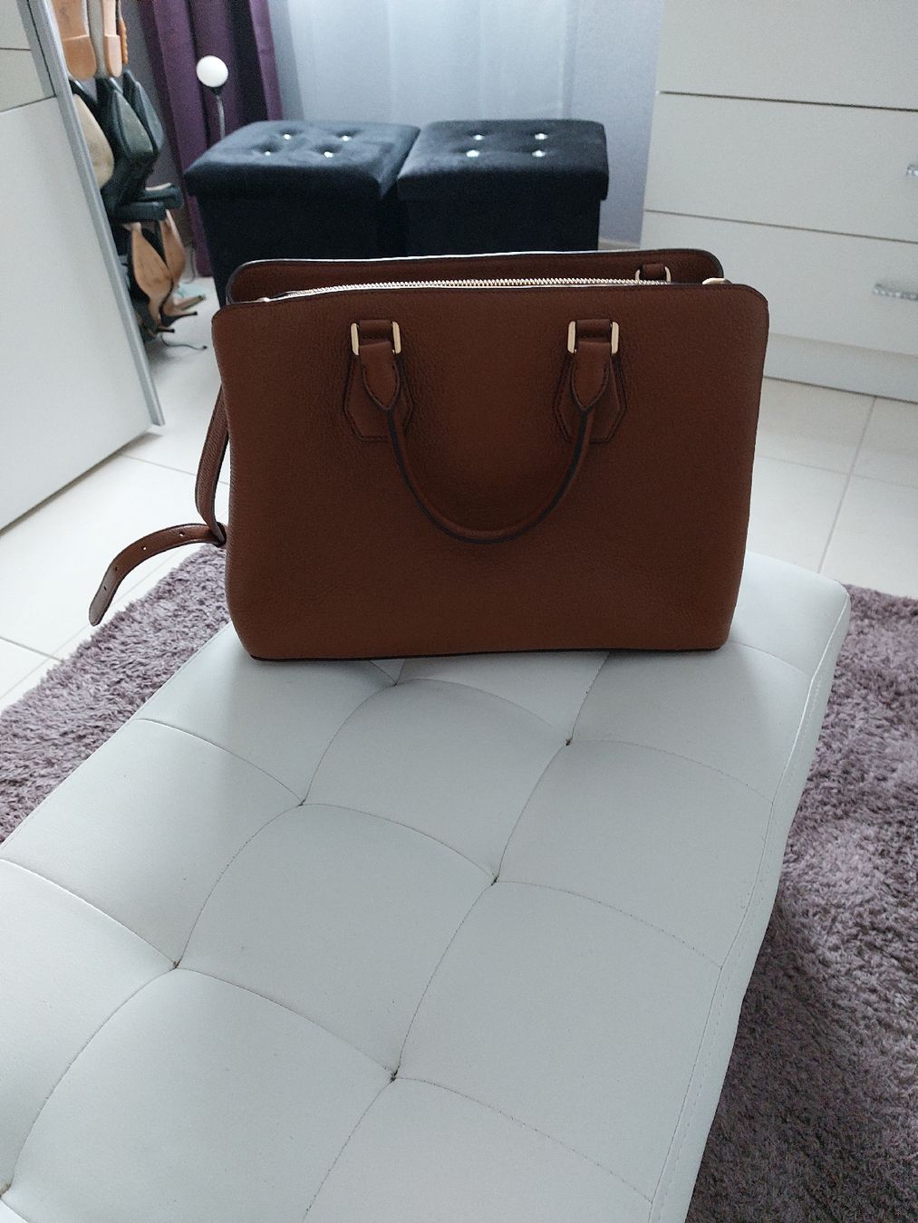 Michael Kors Taschen für Damen: Sac Michael Kors Camel, en cuir véritable, – Neu (gemäss Beschreibung) aus Formangueires von Fabienne1974 1