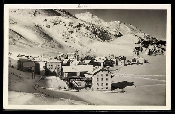 Cartes postales: AK Bivio, Totalansicht im Winter – D'occasion à Berlin par bartko-reher
