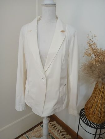 Weisse Jacke/Blazer NILE, Gr. XL