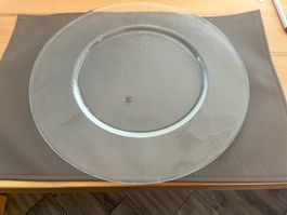 6 Platzteller Glasi Hergiswil, 32 cm Durchmesser