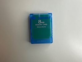 PS2 Memory Card blau durchsichtig