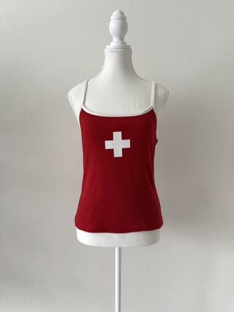 Rotes Fan-Top - Grösse M, neu! 🇨🇭⚽️