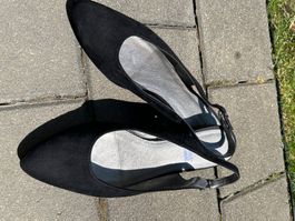 Schwarze Slingpumps Grösse 41 für den Sommer, leicht und ...
