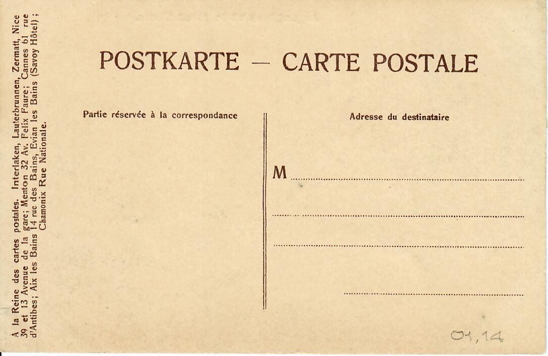 Cartoline postali: Argentières et le Mont Blanc – Usato da Hochdorf venduto da Ziegel-16 1