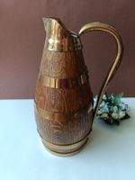 Holz-Kanne / Krug mit Messingbeschlägen – „Géraud-Lafitte Me