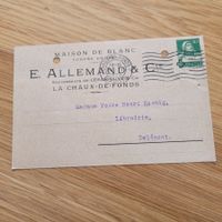 Dokument Maison De Blanc E.Allemand & Cie Chaux De Fonds1922