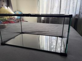 Terrarium Glass/Black 50x30x23cm