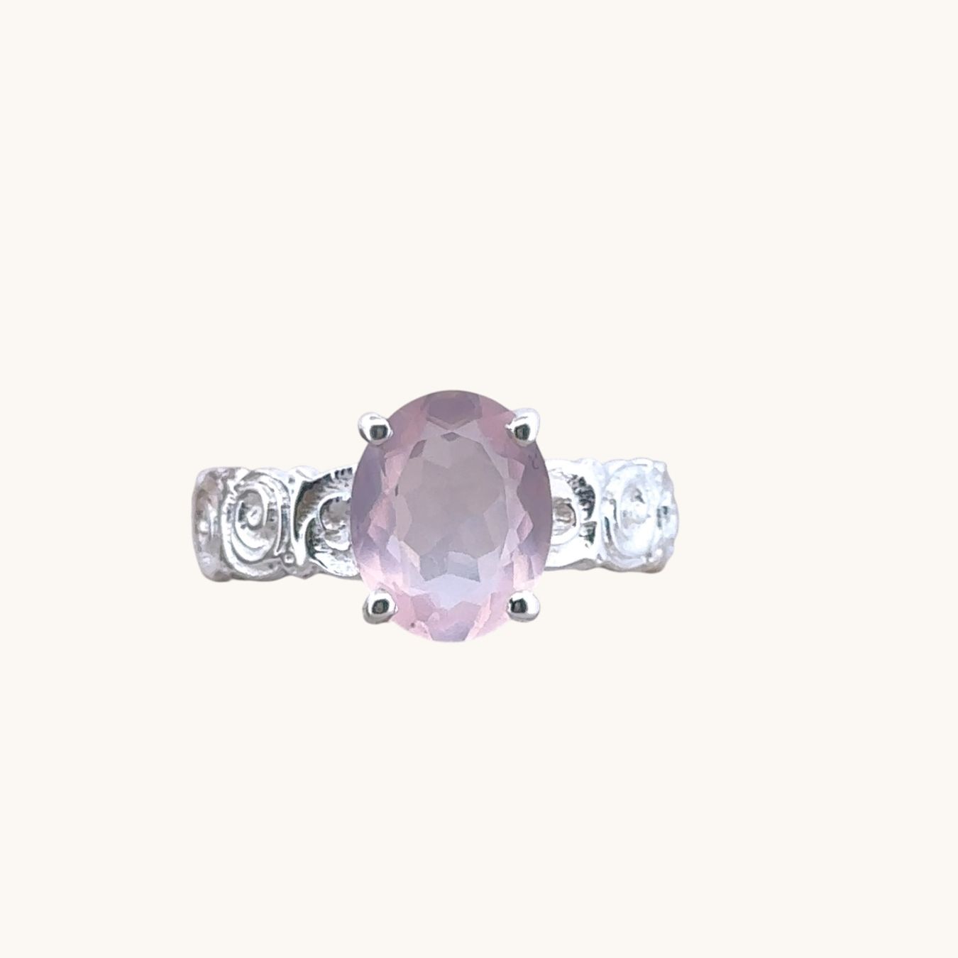 Olga Ribler Ringe: Silber Ring mit Rosenquarz, Gr. 54 – Neu (gemäss Beschreibung) aus Luzern von MonikaS03