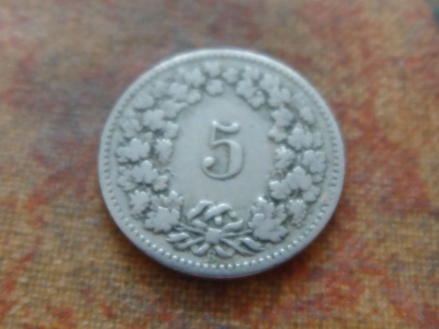 Alle Münzen: 5 Rp. 1894   (C) – Gebraucht aus Romanel-sur-Lausanne von Swift13 1
