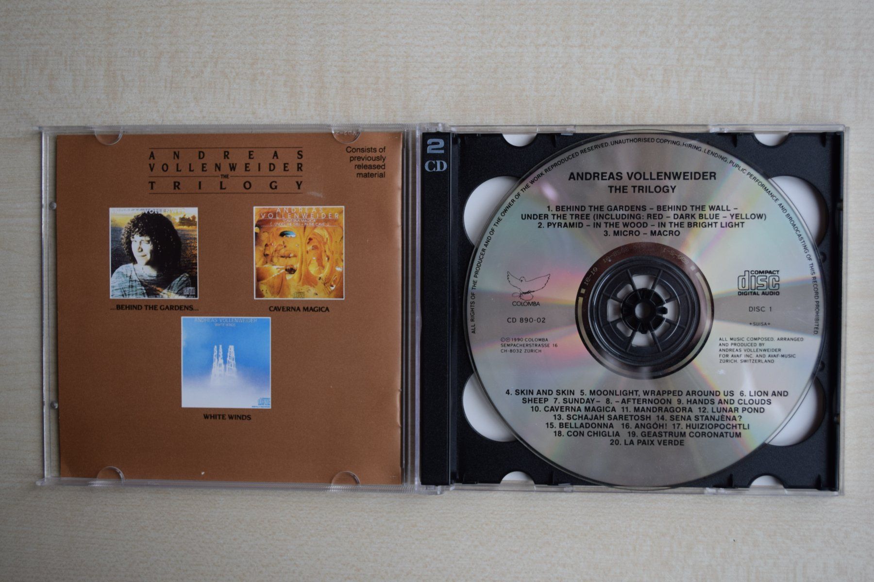 CDs: Andreas Vollenweider The Trilogy 2CD Set (774) – Gebraucht aus Reutigen von DONDON55 2