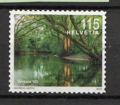 Alle Briefmarken: 2023 - Freimarken "Schweizer Flusslandschaften"- Versoix – Gebraucht aus Schaffhausen von poststamp